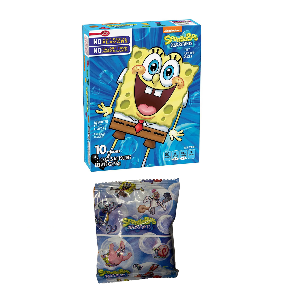 Spongebob Fruit Snacks (1 stuk) — Candy Time